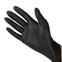 Rękawiczki nitrylowe Nitryle Saferly Black - 100 szt. Rozmiar S - 3