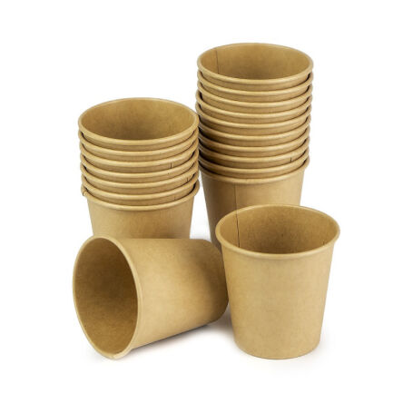 Kubki papierowe na wodę Bio Kraft 40ml - 50szt