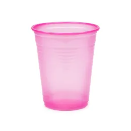 Jednorazowe kubki na wodę 100 szt. - 180 ml Różowe
