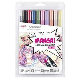 TOMBOW - zestaw flamastrów MangaSet Shojo 10szt