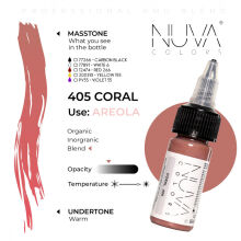 Nuva Colors - Areola - 405 Coral - 15ml (Reach Compliant) - 2