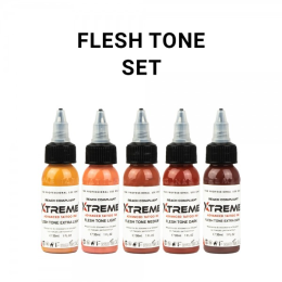 Xtreme Ink - farba do tatuażu - Flesh Tone Set - 5X30ML