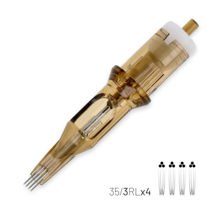 KWADRON CARTRIDGE SYSTEM - 3RLLTx4 WHIP SHADING 0.35 mm