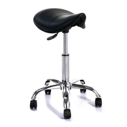 DROPPER Black taboret obrotowy
