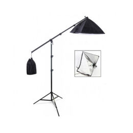 Lampa studyjna bezcieniowa typu żuraw