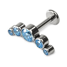 LABRET CLUSTER - Niebieska cyrkonia - 2