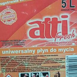 Universal washing liquid ATTI 5L - Red orange