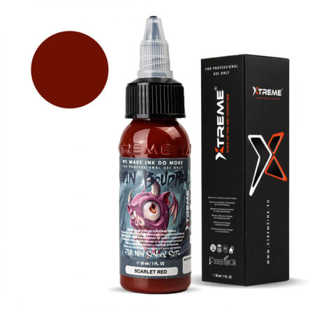 XTreme Ink - KEVIN BOUDREALU - Scarlet Red - 30ml (Reach Compliant)