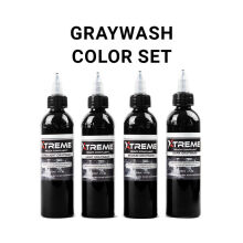 Xtreme Ink - farba do tatuażu - Graywash Set - 4X120ML - 2