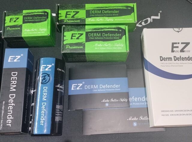 Nowa dostawa folii ochronnej do gojenia po tatuażu - EZ Derm Defender